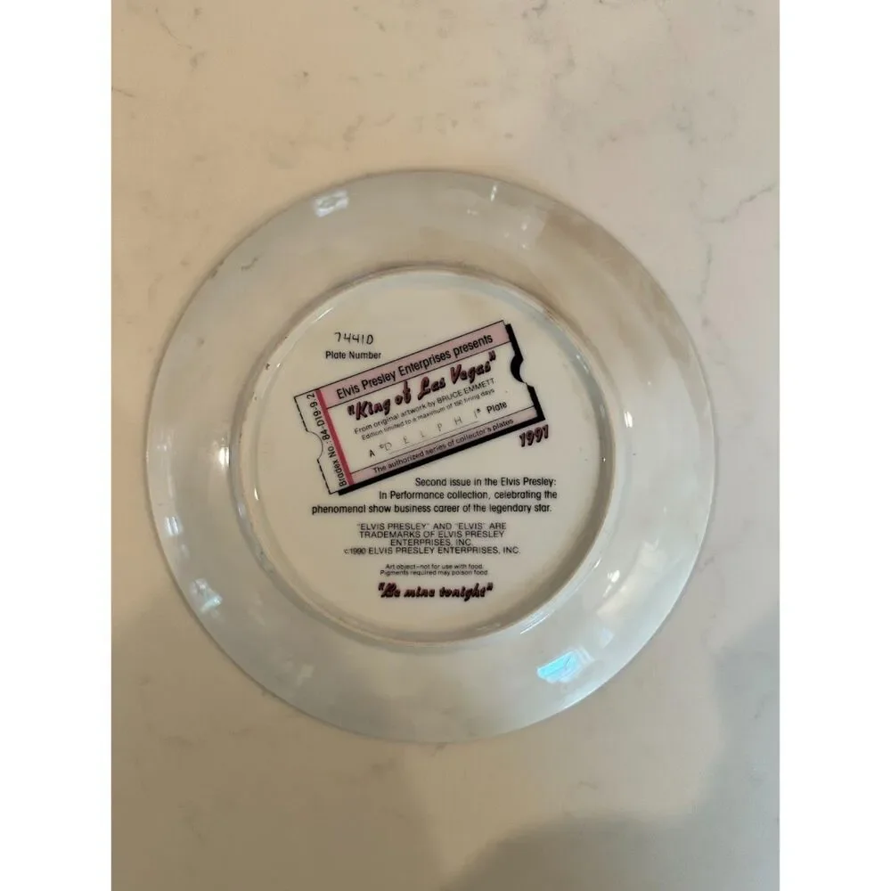 Elvis Limited Edition Commemorative Plate